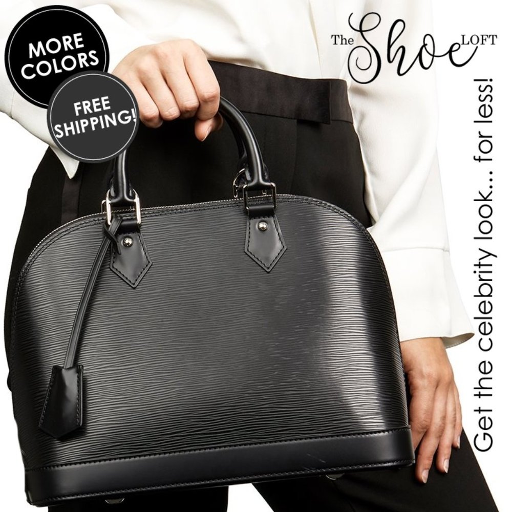 Black Epi Dome Satchel Alma PM Size VIDEO